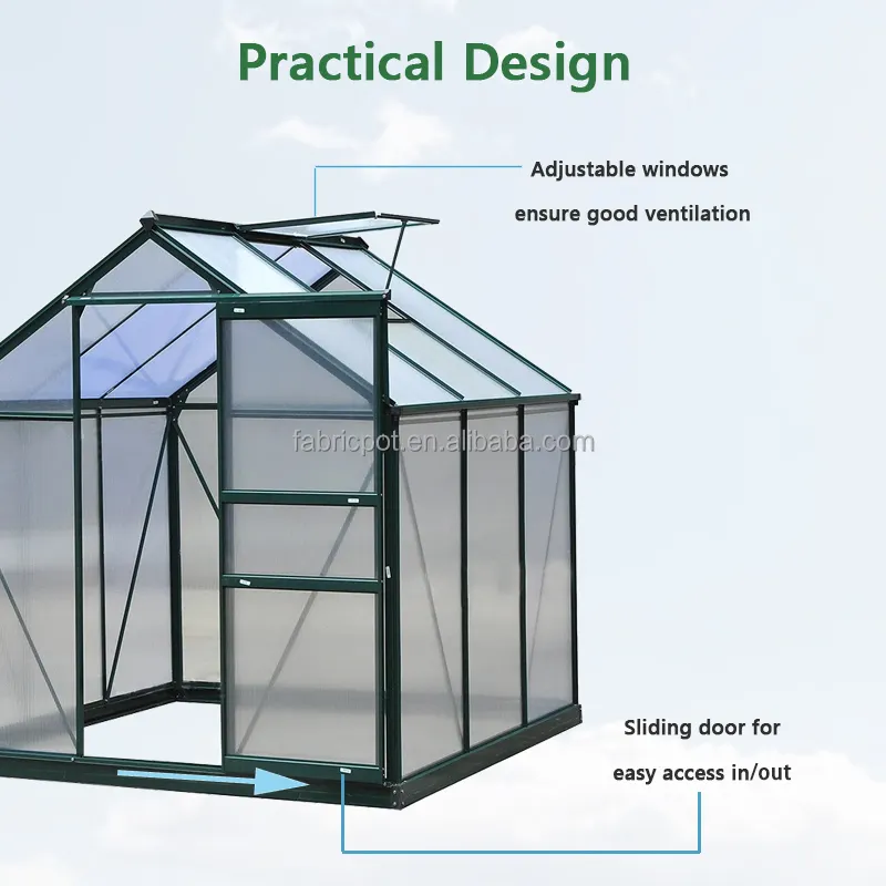 custom outdoor polycarbonate mini plastic garden greenhouse waterproof walk in greenhouses