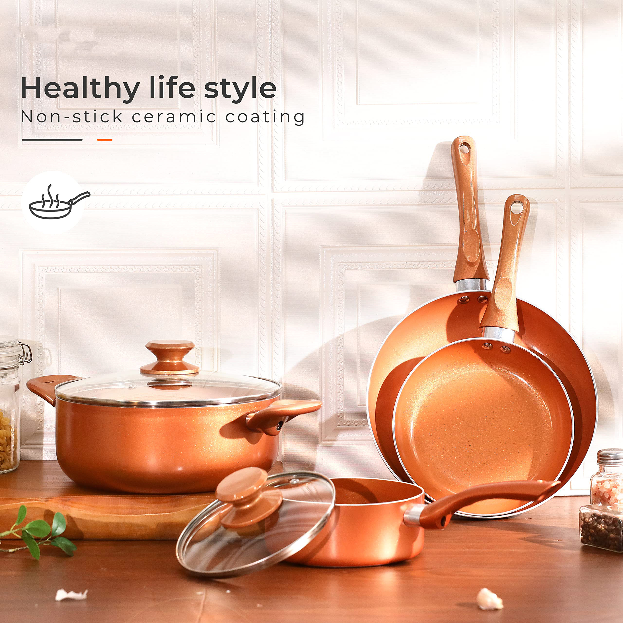 6-piece Nonstick Kitchen Cookware Set