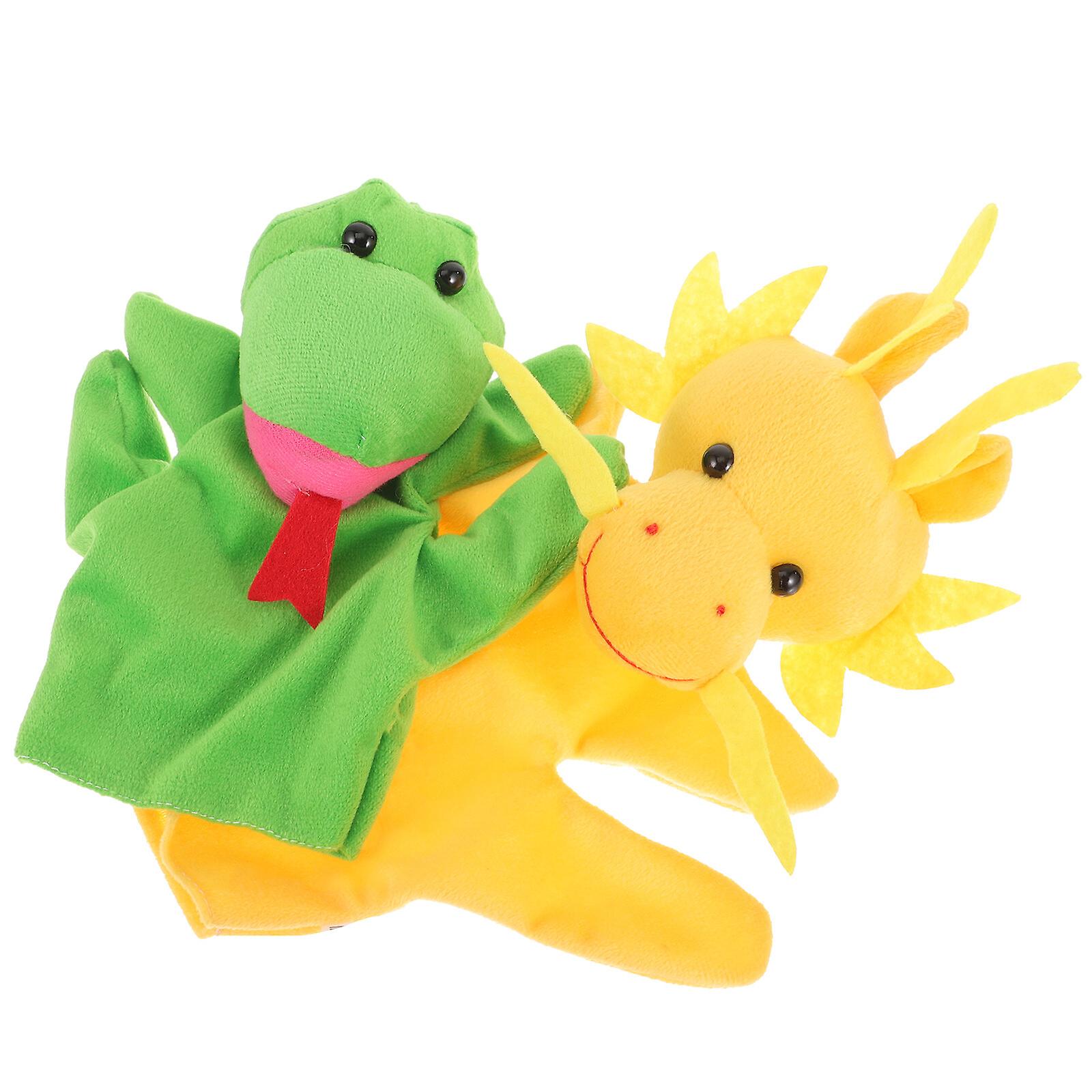 2pcs Hand Puppet Interactive Puppet Toy Storytelling Puppet Animal Puppet