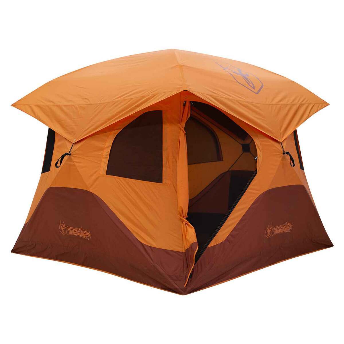 Gazelle T4 Overland 4Person Camping Tent  Sunset Orange