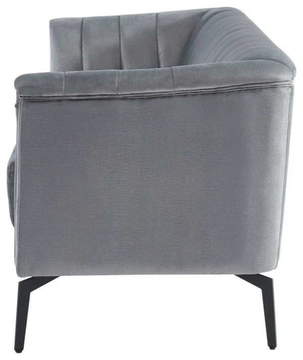 Vanna Modern Gray Fabric Sofa   Modern   Sofas   by Virgil Stanis Design  Houzz