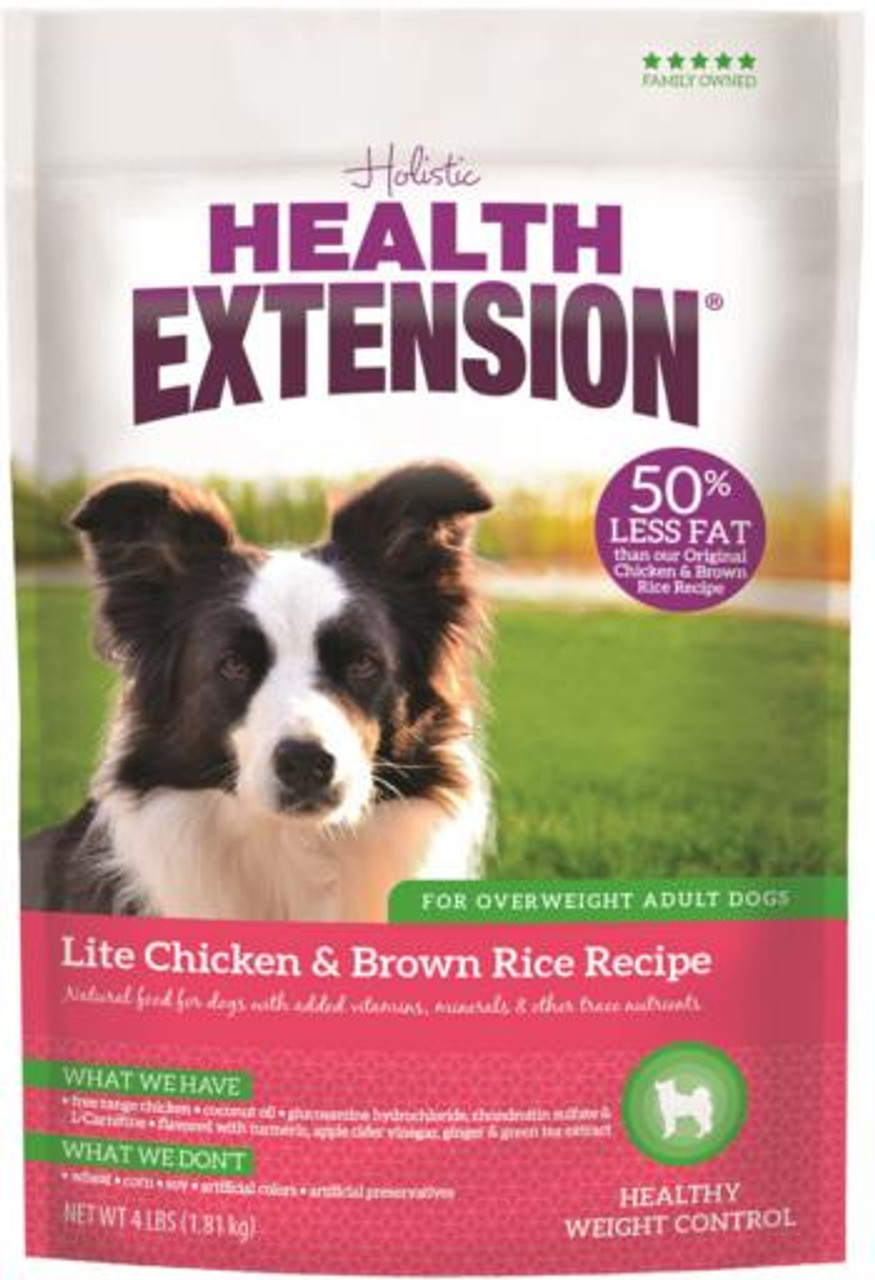 Health Extension Lite Chicken and Brown Rice Dry Dog Food， 30 Lbs.