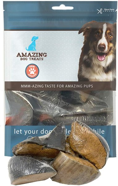 Amazing Dog Treats Cow Hooves Peanut Butter Flavor Dog Treats， 5 count