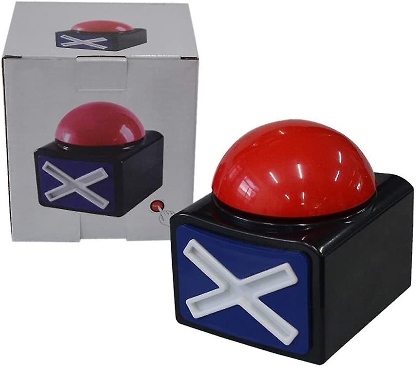 2pcs Game Buzzer， Answer Buzzers For Game Show With Light and Alarm Sound Game Show Button Box Party Contest Prop Toy， Trivia Quiz Got Talent Buzzer For