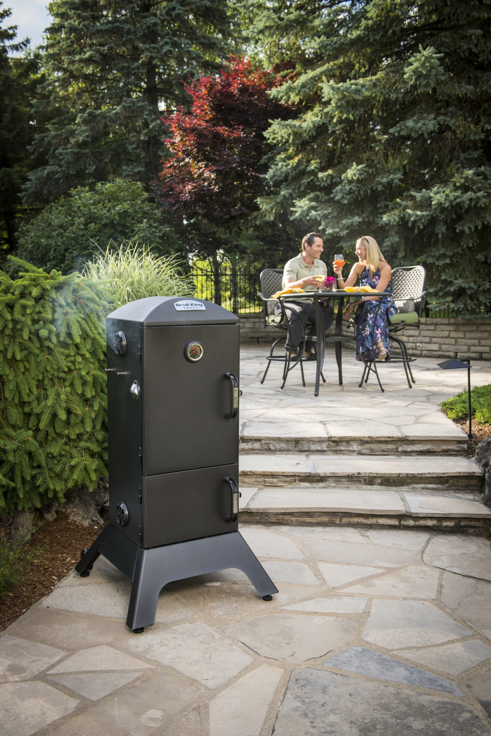 Vertical Charcoal Smoker ;