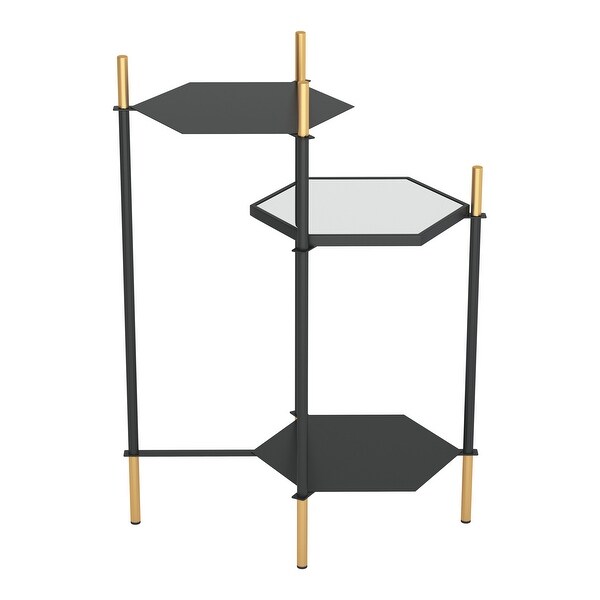 William Side Table Gold and Black - 19.9