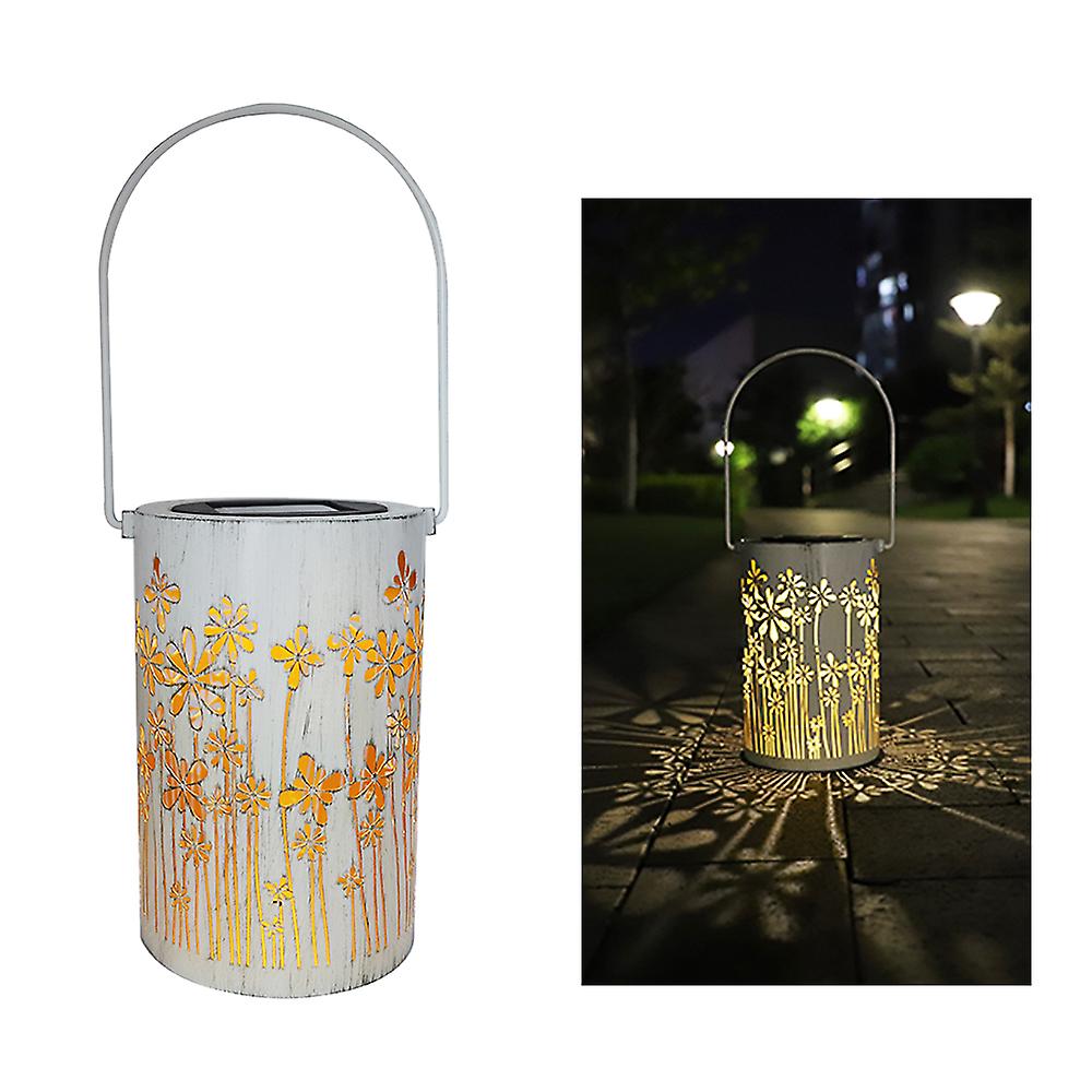 Solar Powered Lantern Light Retro Table Leds Candle Lamp Ip44 Water-resistant Lantern Hanging Lights For Patio Garden