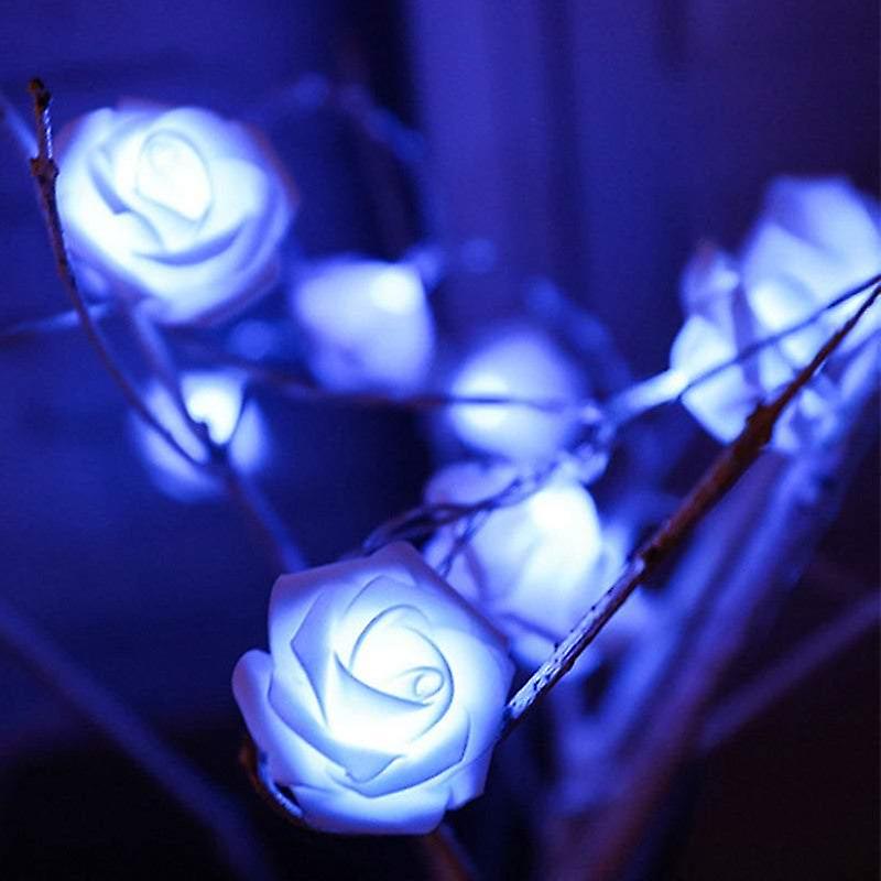 Indoor String Lights 2M 20Leds Rose Flower Fairy Waterproof Battery Operated Home Decor