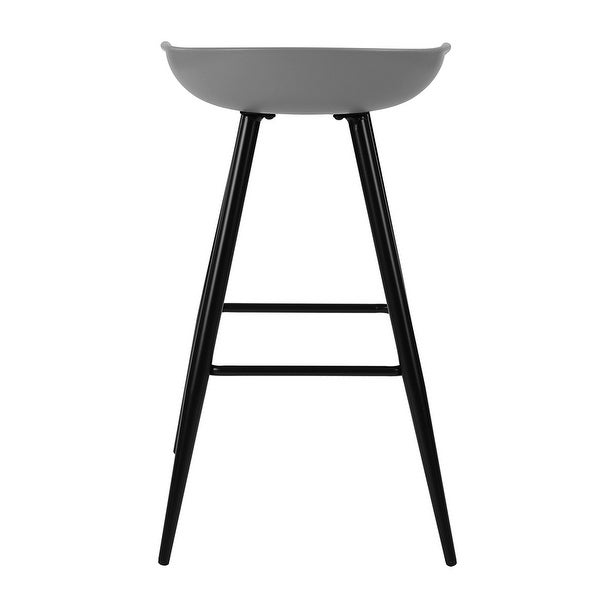 Mordern Barstool with Metal Legs Grey