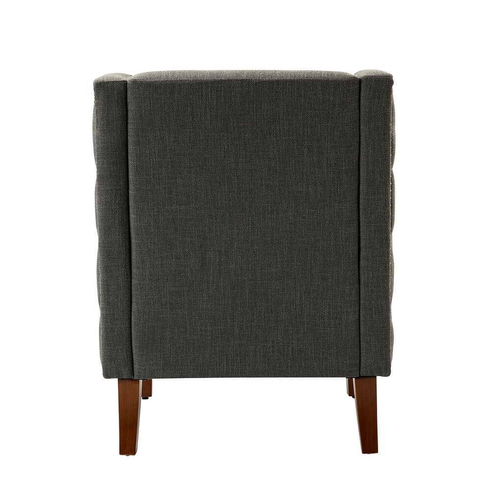 Gerald Classic Polyester Wingback Chair With Button Tufted Body Set Of 2 By HULALA HOME