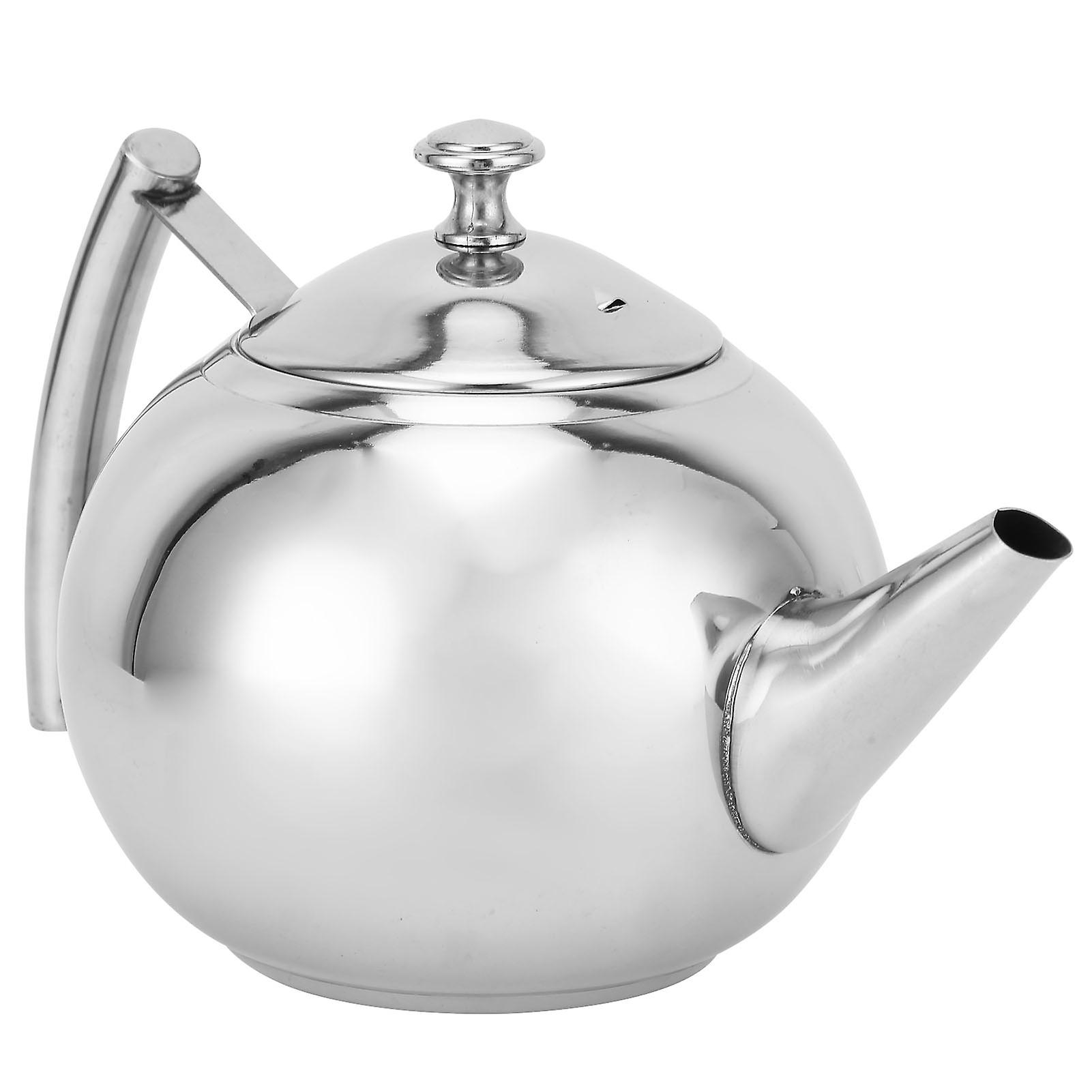 Stainless Steel Teapot Nontoxic Tea Pot Kettle With Filter For Brewing Loose Leaves And Tea Bags(1.5l )