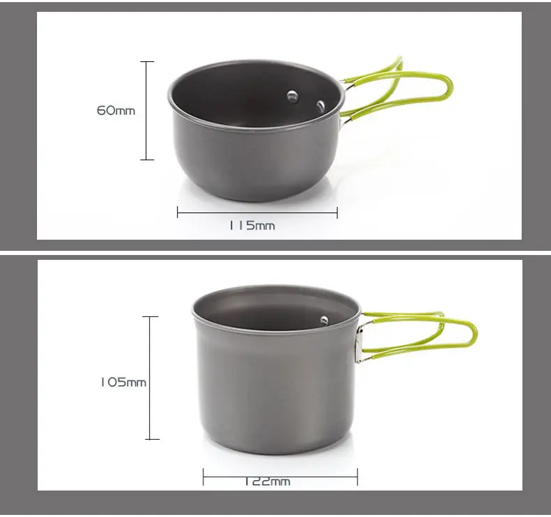 winpolar Factory sales camping equipment other camping   hiking products outdoor cooking pot set