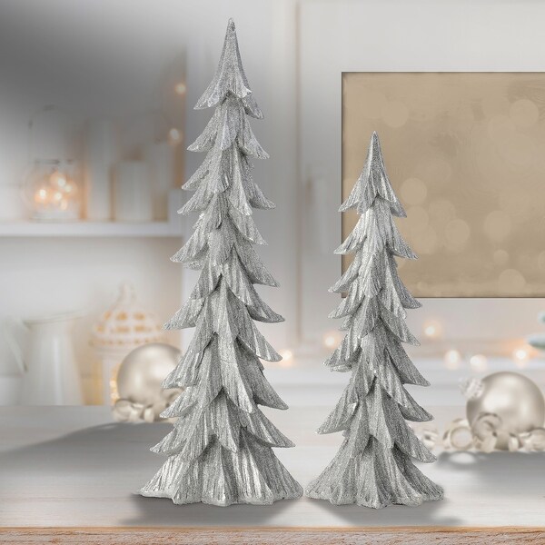 1824 Resin Royal Tree Set of 2