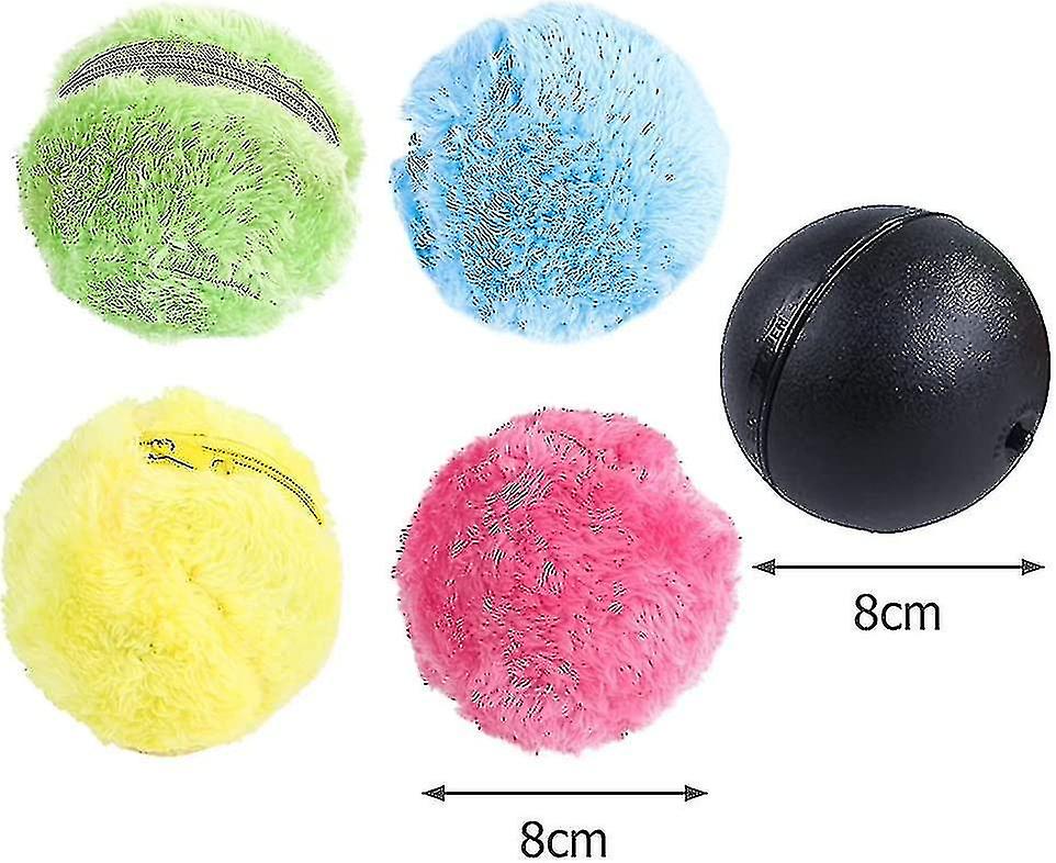 Pet Electric Toy Ball，magic Roller Ball Educational Moving Toy With 4 Cloth Cover For Puppy Cats Dog