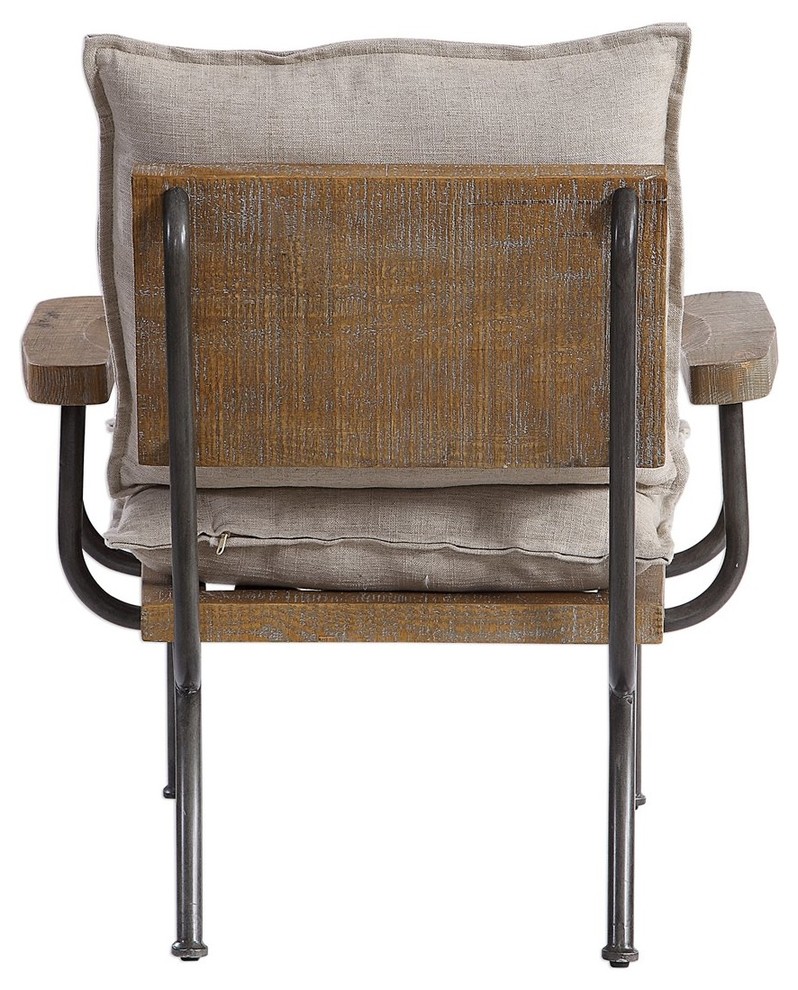 Uttermost Declan Industrial Accent Chair   Industrial   Armchairs And Accent Chairs   by Better Living Store  Houzz