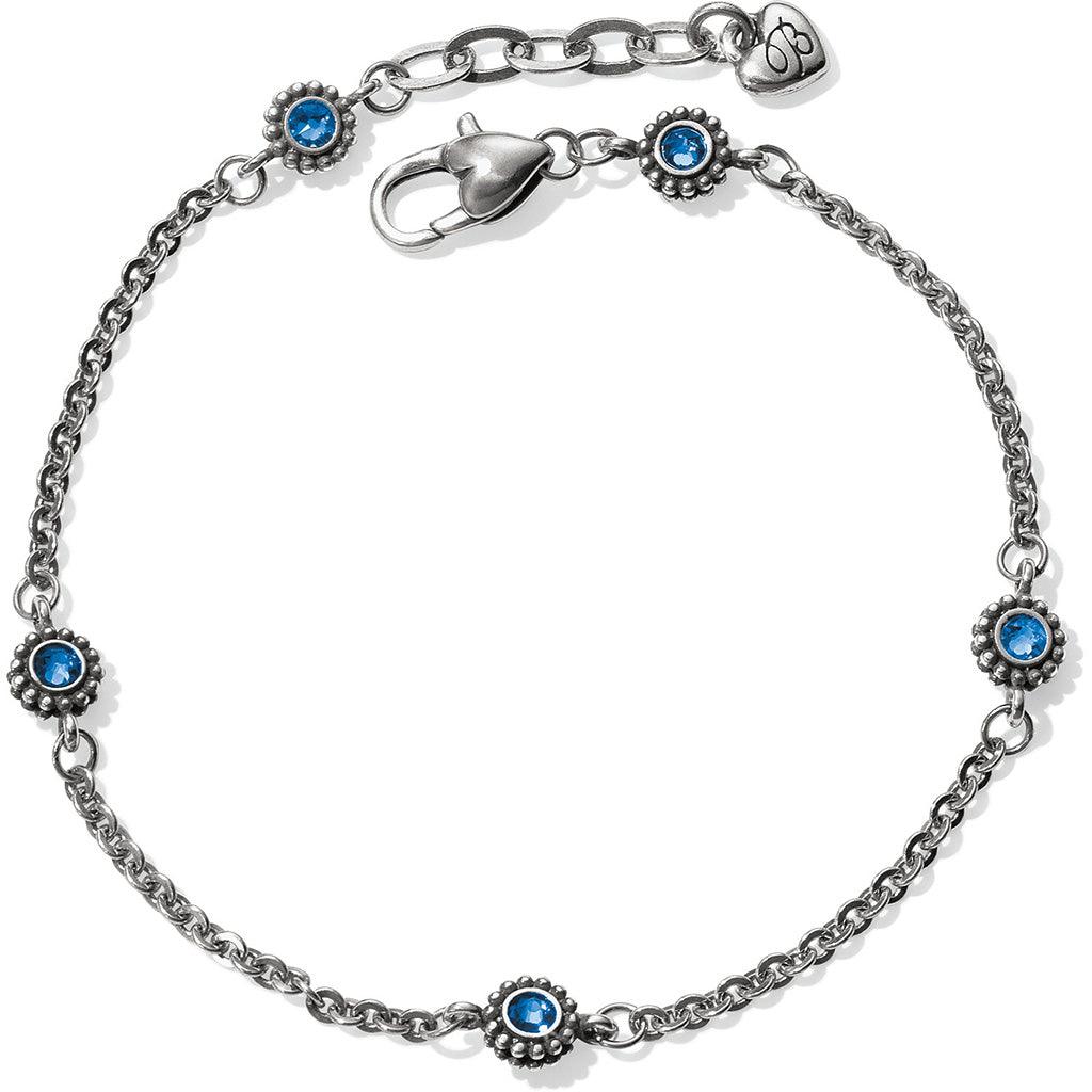 Brighton  Twinkle Anklet in Silver-Sapphire