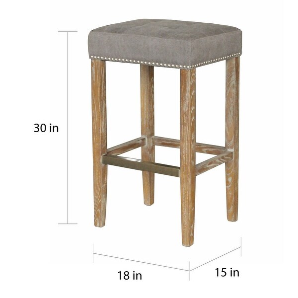 Carbon Loft Woolley Modern French Style Bar Stool (Set of 2)