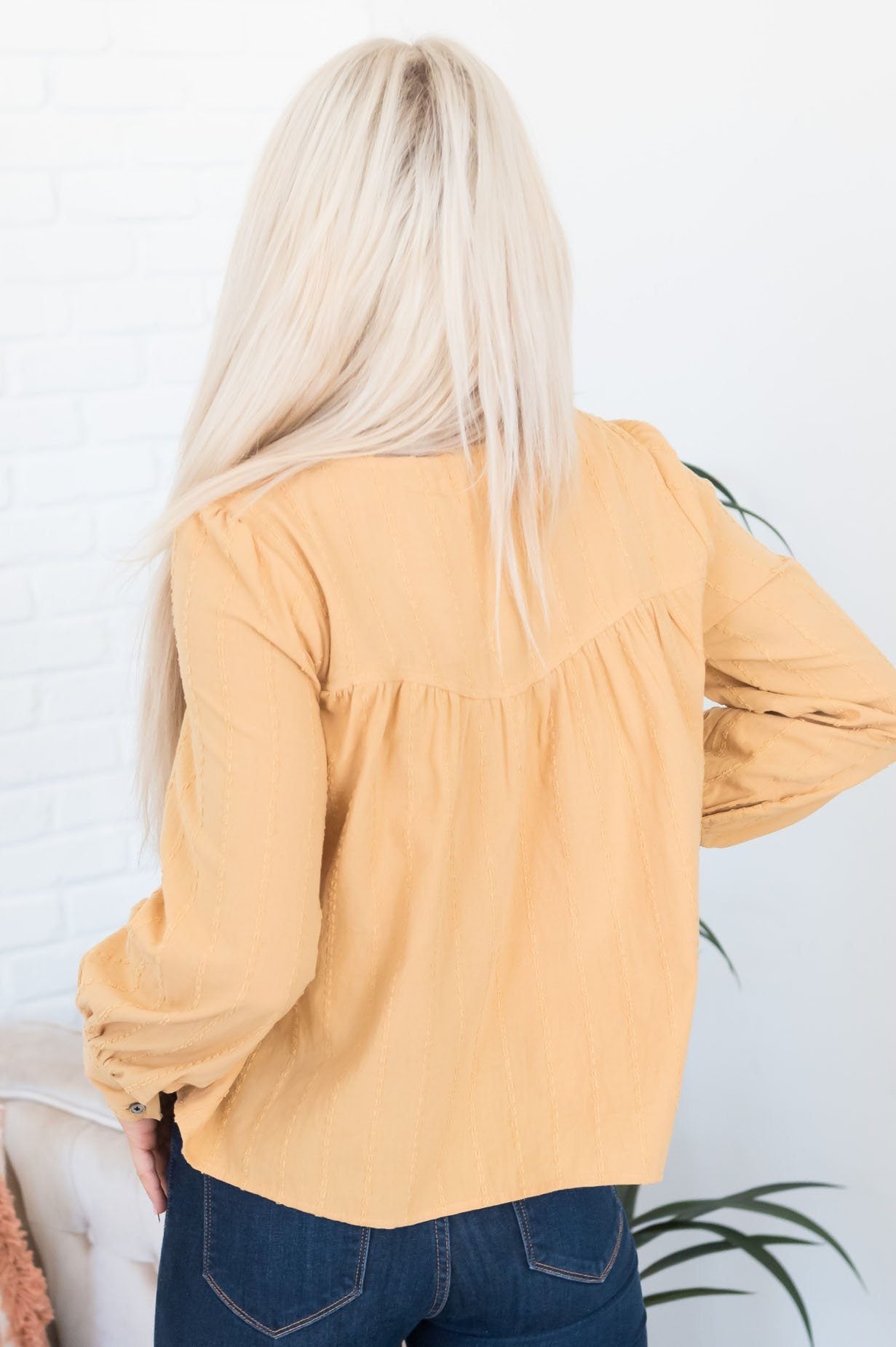 All the Feels Modest Blouse