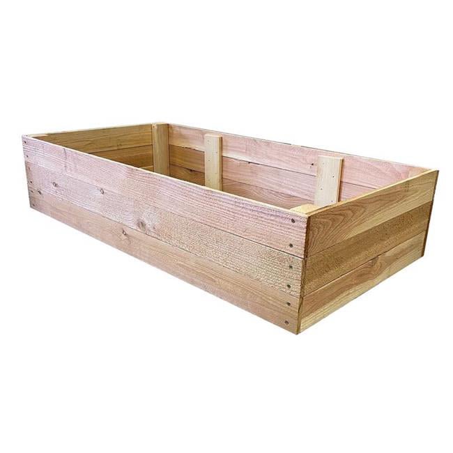 Real Wood Products 8083586 10.5 x 72 x 36 in. Cedar Western Raised Garden Bed&#44; Natural