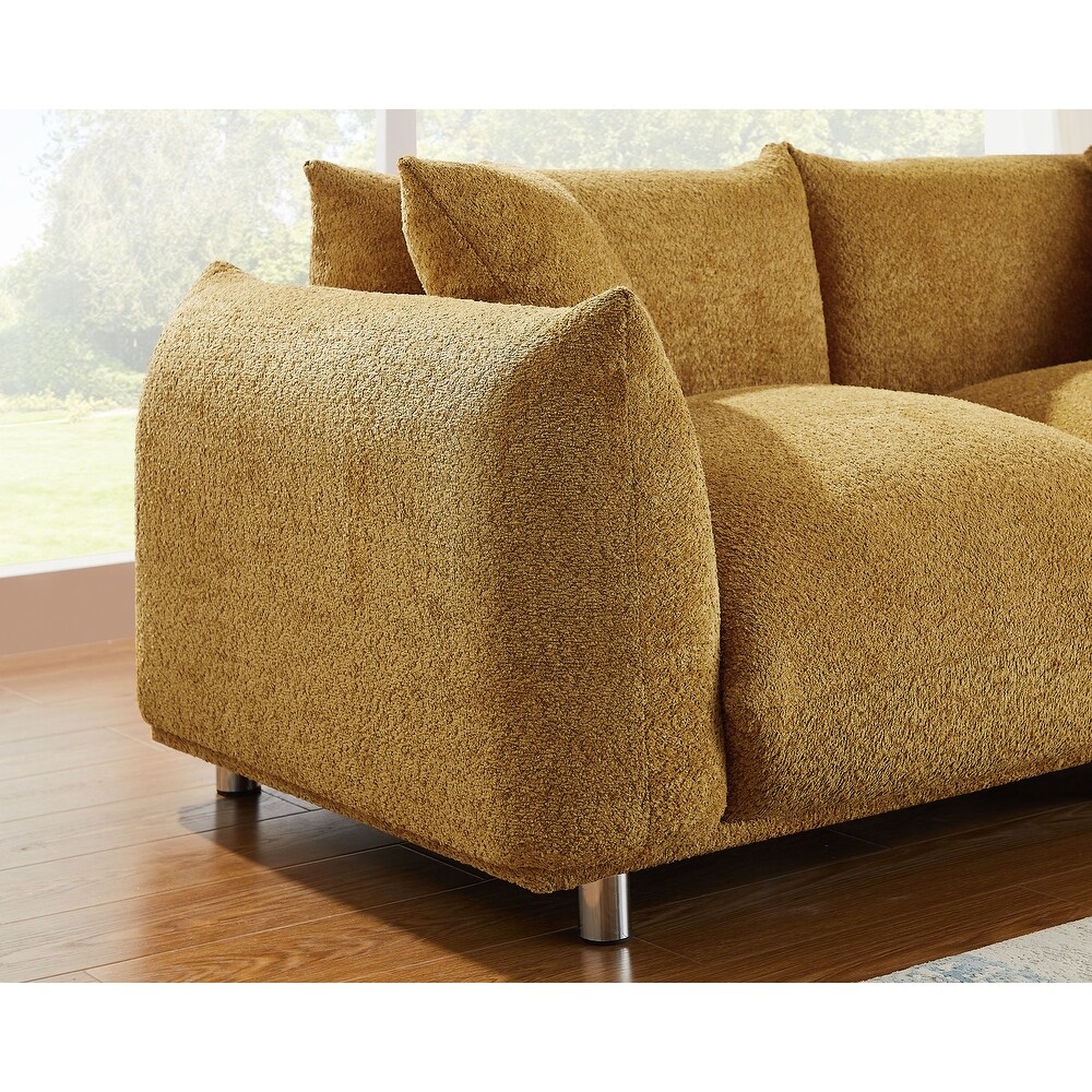 78.2nch Wide Boucle Sofa  Scandinavian style Couch  Loveseat