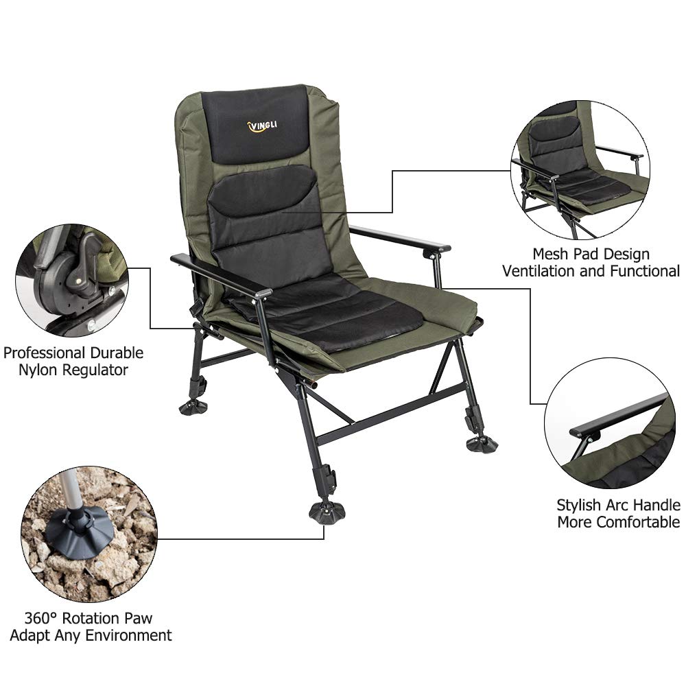 Foldable  Adjustable Reclining Fishing Chair