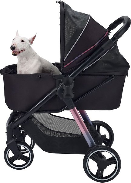 Ibiyaya Retro Luxe Cat and Dog Stroller， Large