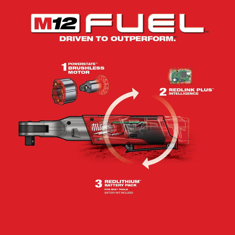 MW M12 FUEL 1/2 in. Ratchet 2558-20 from MW