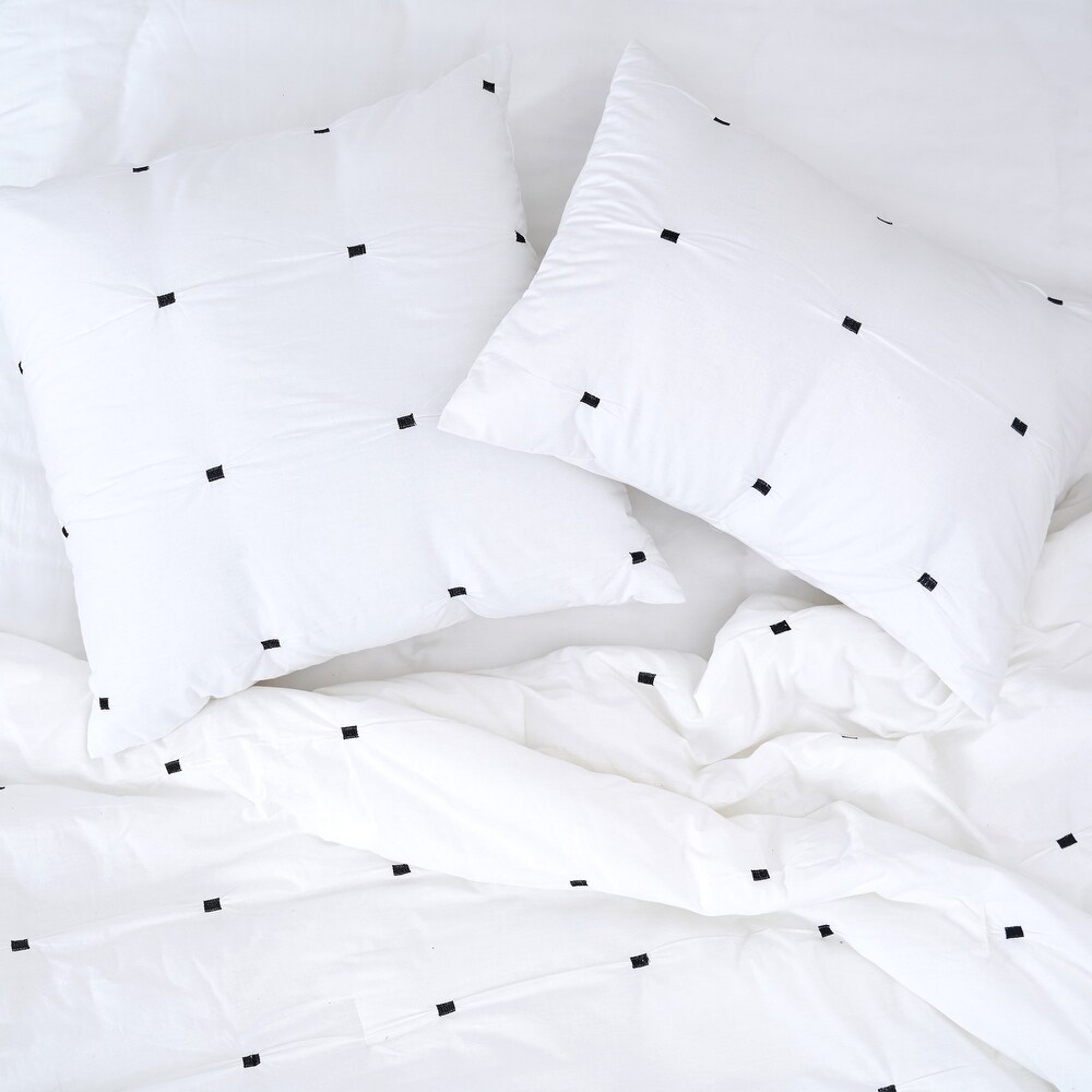 Dot Embroidery Euro Sham