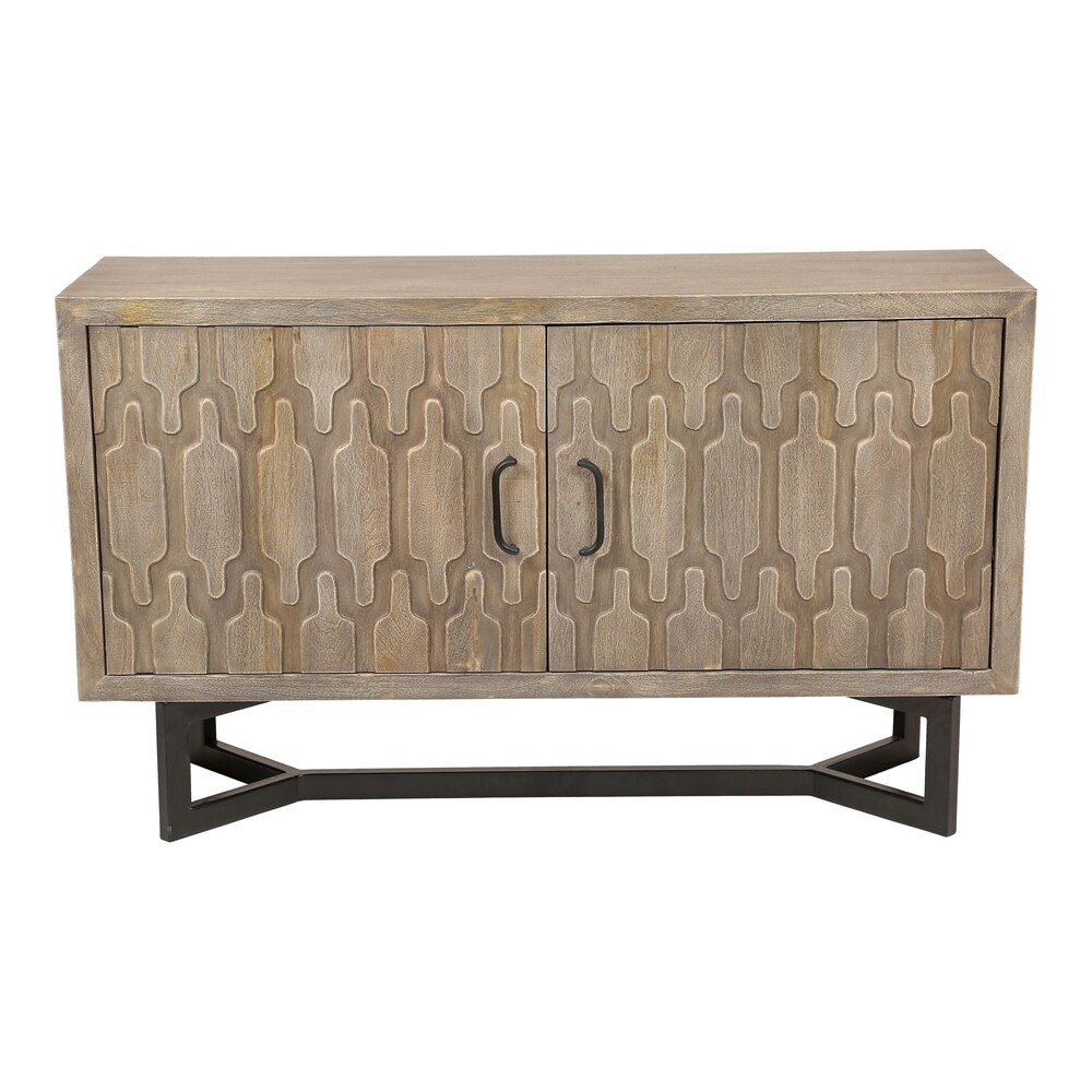 Aurelle Home Versilla Grey Modern Wood Sideboard