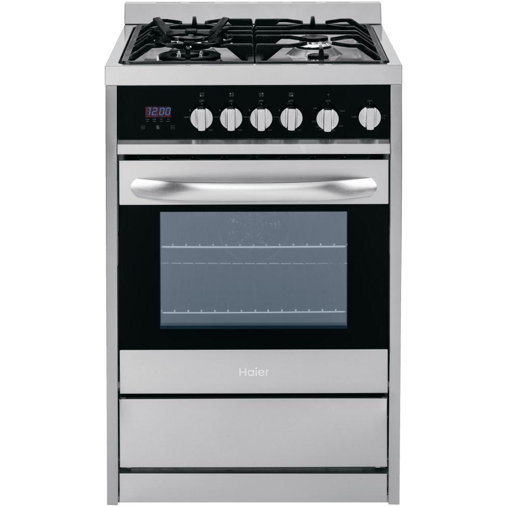 Haier 24-inch Freestanding Dual-Fuel Range HCR2250ACS