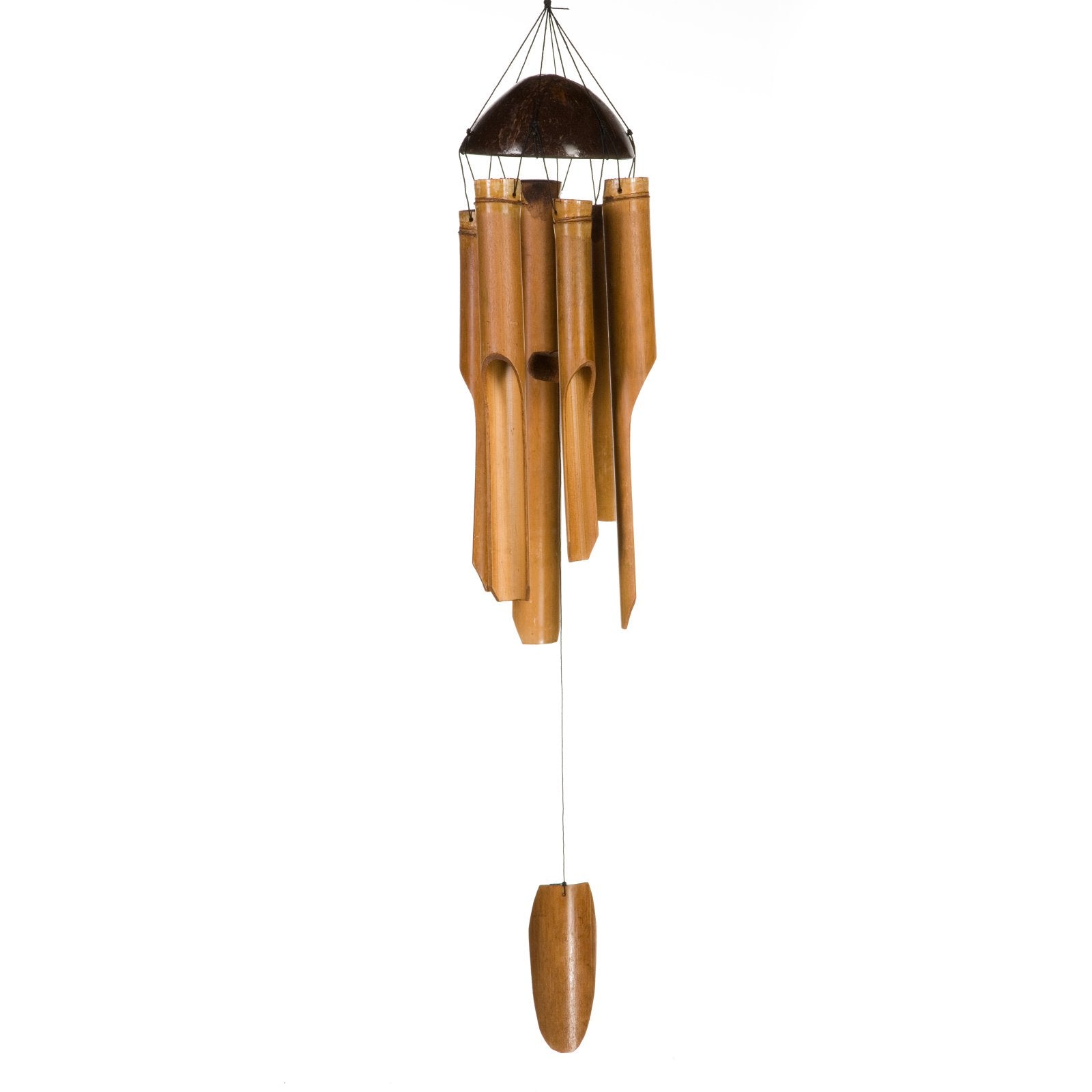 Woodstock Asli Arts 34 Inch Half Coconut Wind Chime