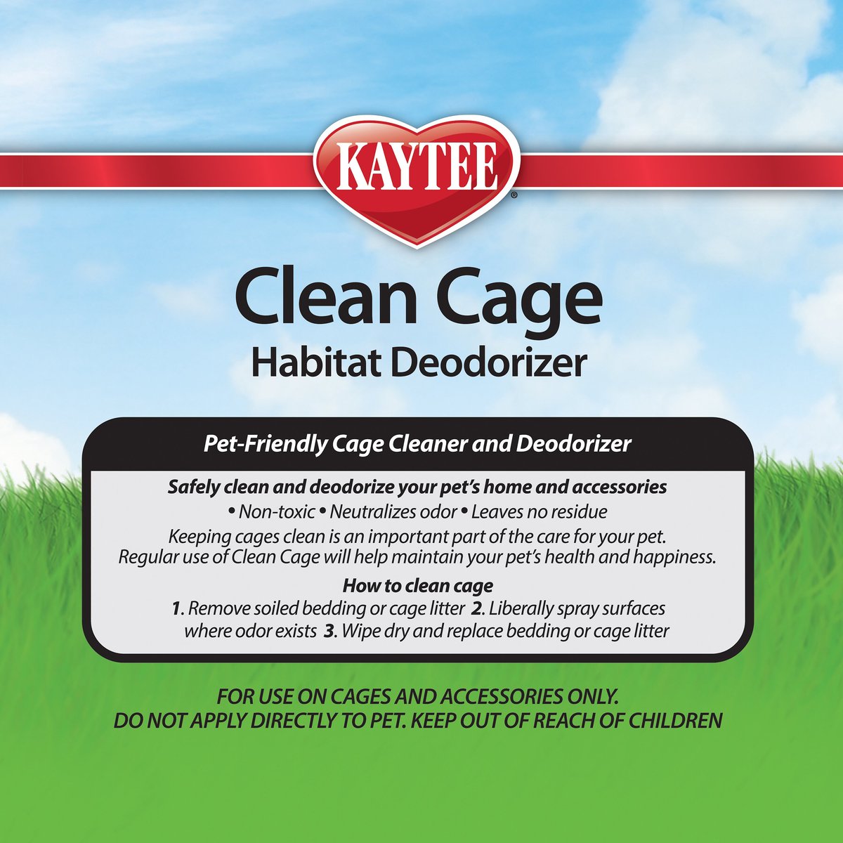 Kaytee Clean Cage Small Animal Habitat Deodorizer Spray