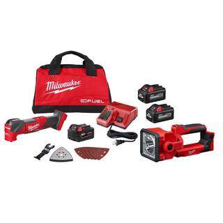 MW M18 FUEL 18V Lithium-Ion Cordless Brushless Oscillating Multi-Tool Kit with LED Search Light and (2) 6.0Ah Batteries 2836-21-2354-20-48-11-1862