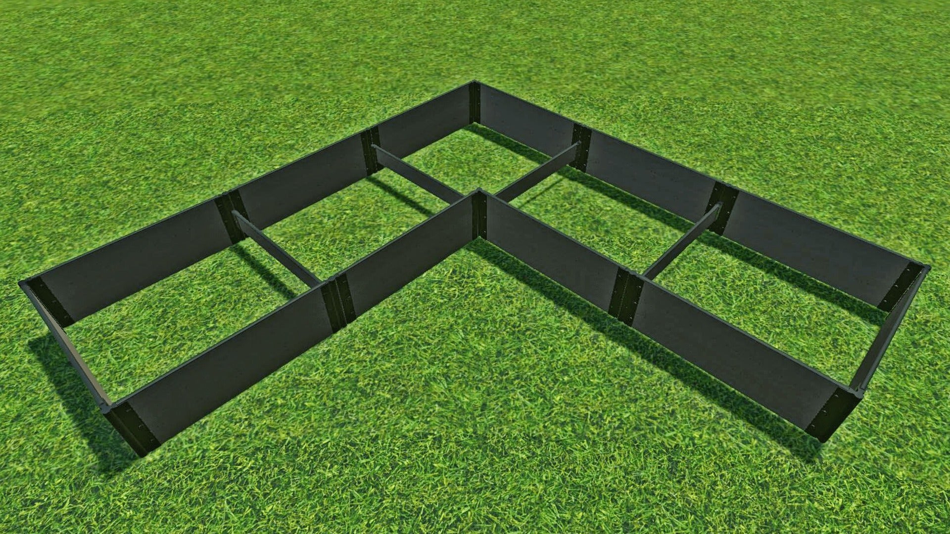 'L-Shaped' 12' x 12' Raised Garden Bed