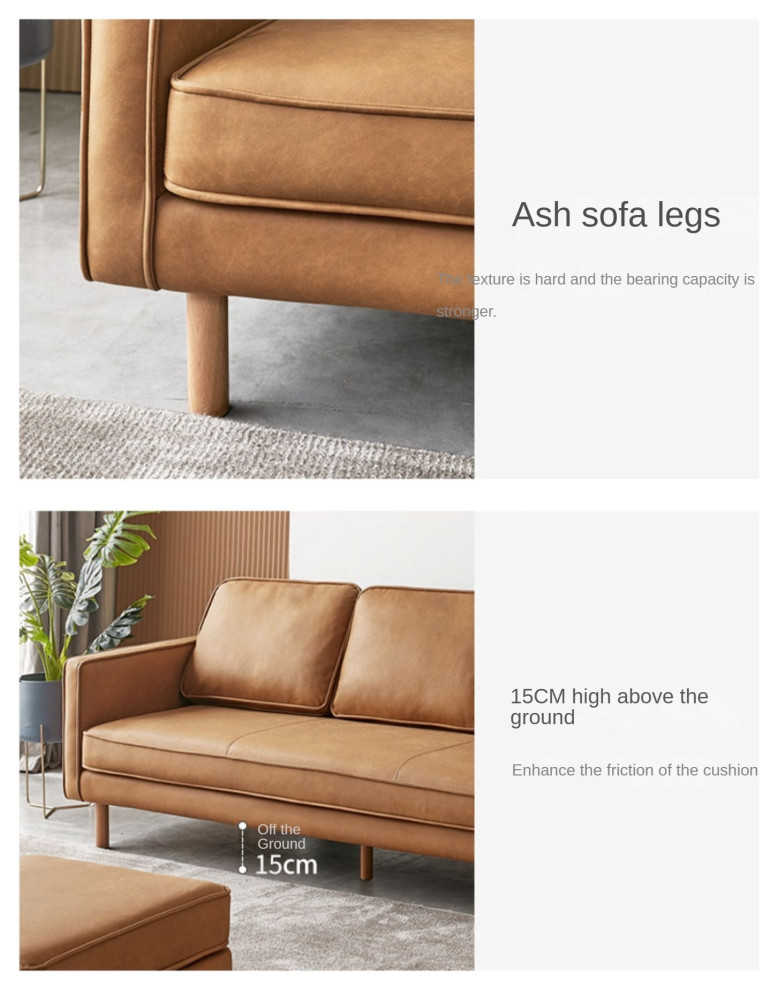 North American solid wood Sofa modern technology cloth   Midcentury   Armchairs And Accent Chairs   by GVAwood  Houzz