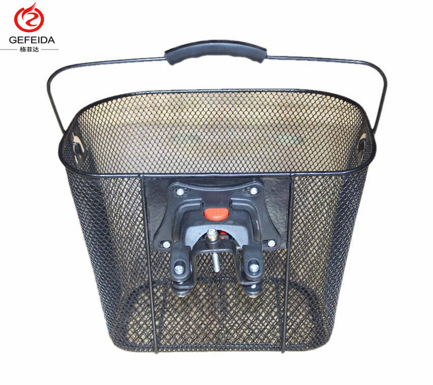 hot selling quick release bicycle basket Front Basket Convenient Storage electric bike front Basket for MTB