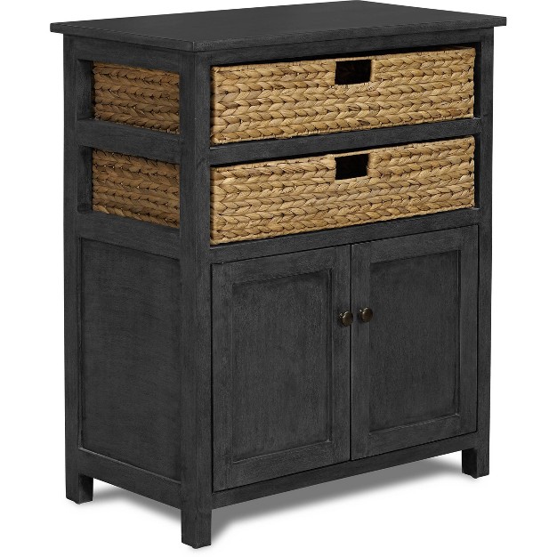 Elmhurst Cabinet Black And Weathered Clickdecor