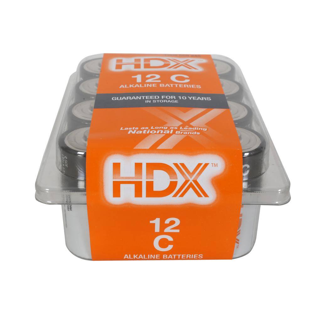 HDX C Alkaline Battery (12-Pack) 7121-12PDQ