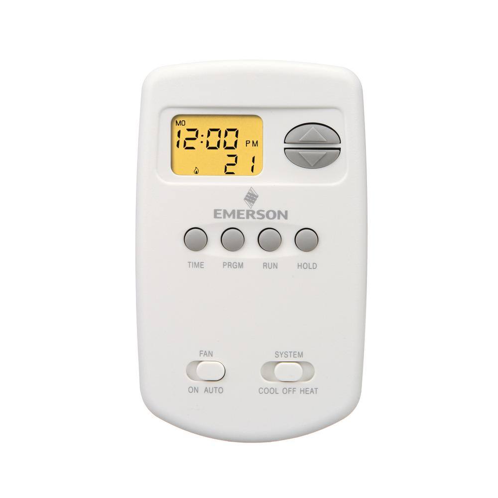 Emerson 70 Series Classic 5 + 2 Day Programmable Single Stage (1H1C) Vertical Thermostat 1E78-151