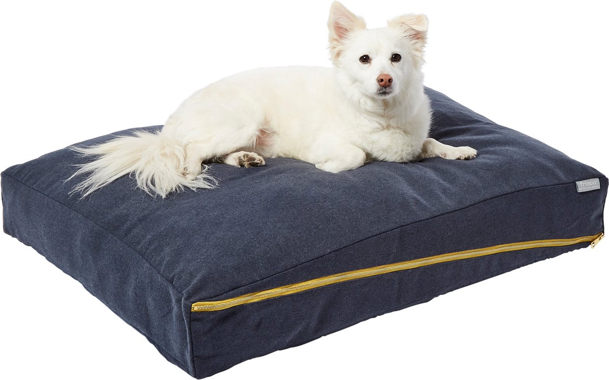 Frisco Faux Felt Zipper Pillow Cat and Dog Bed