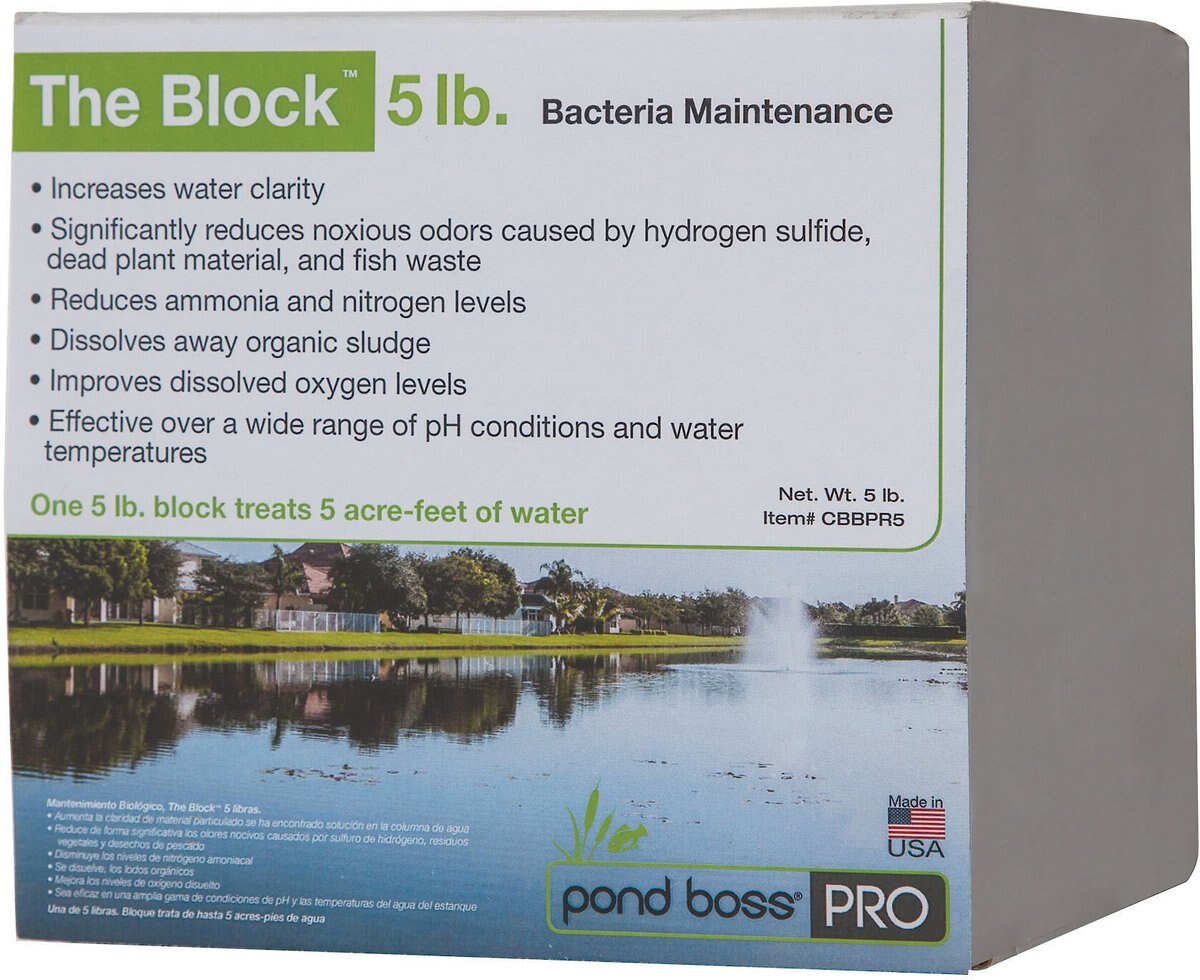 Pond Boss The Block Water Care， 5-lb block