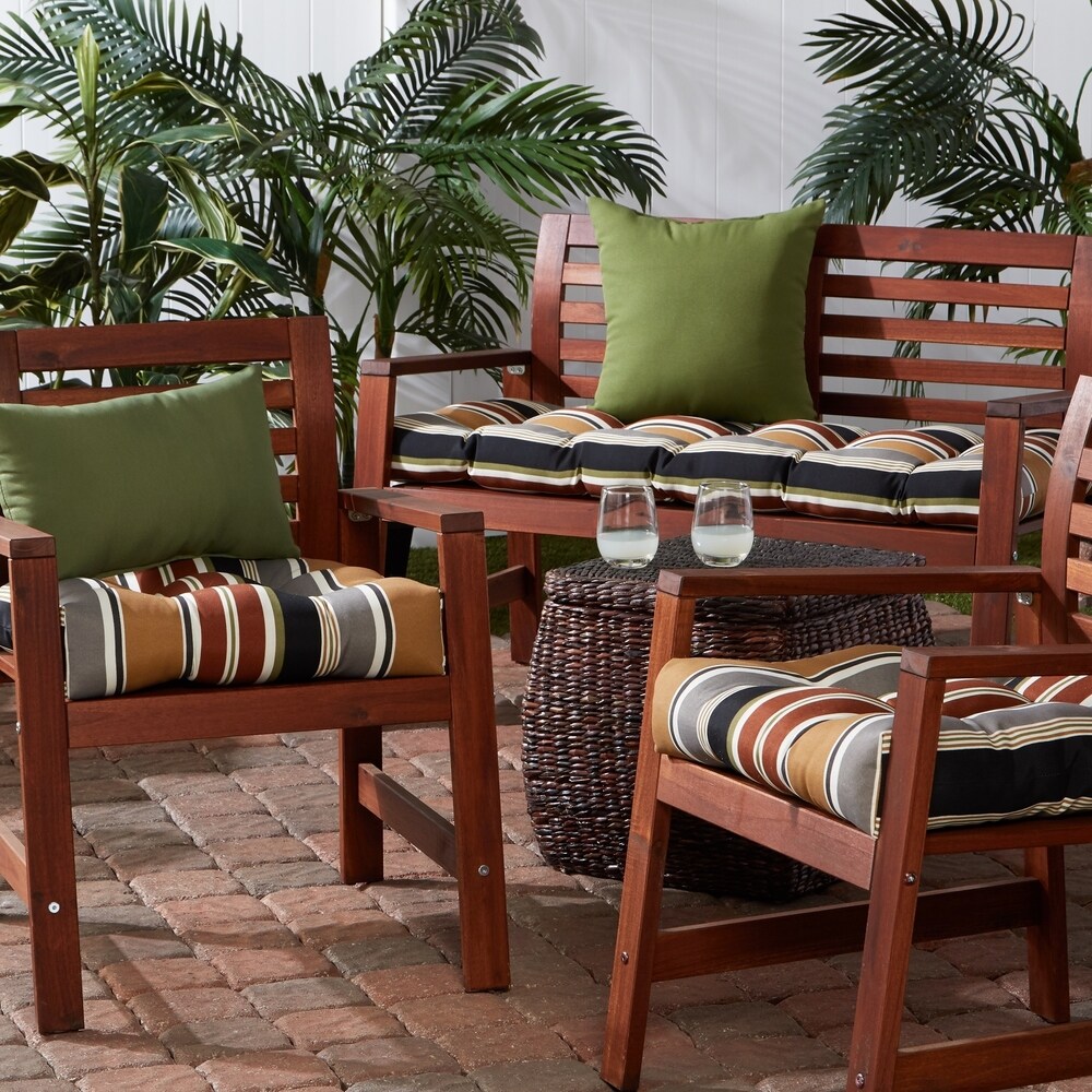 Brick Stripe 18 inch x 51 inch Outdoor Bench Cushion