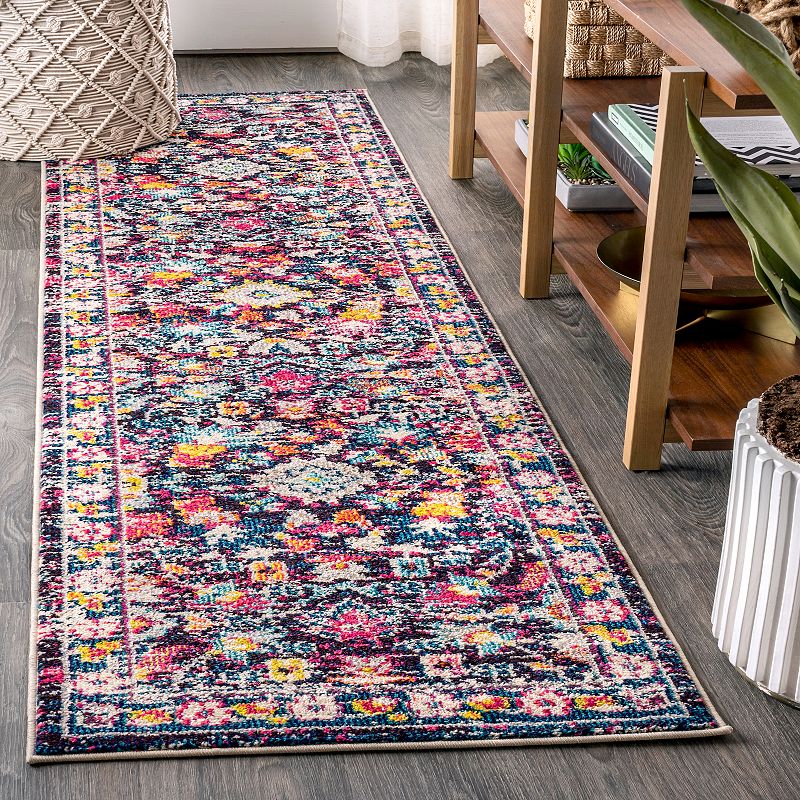 JONATHAN Y Modern Persian Boho Floral Rug