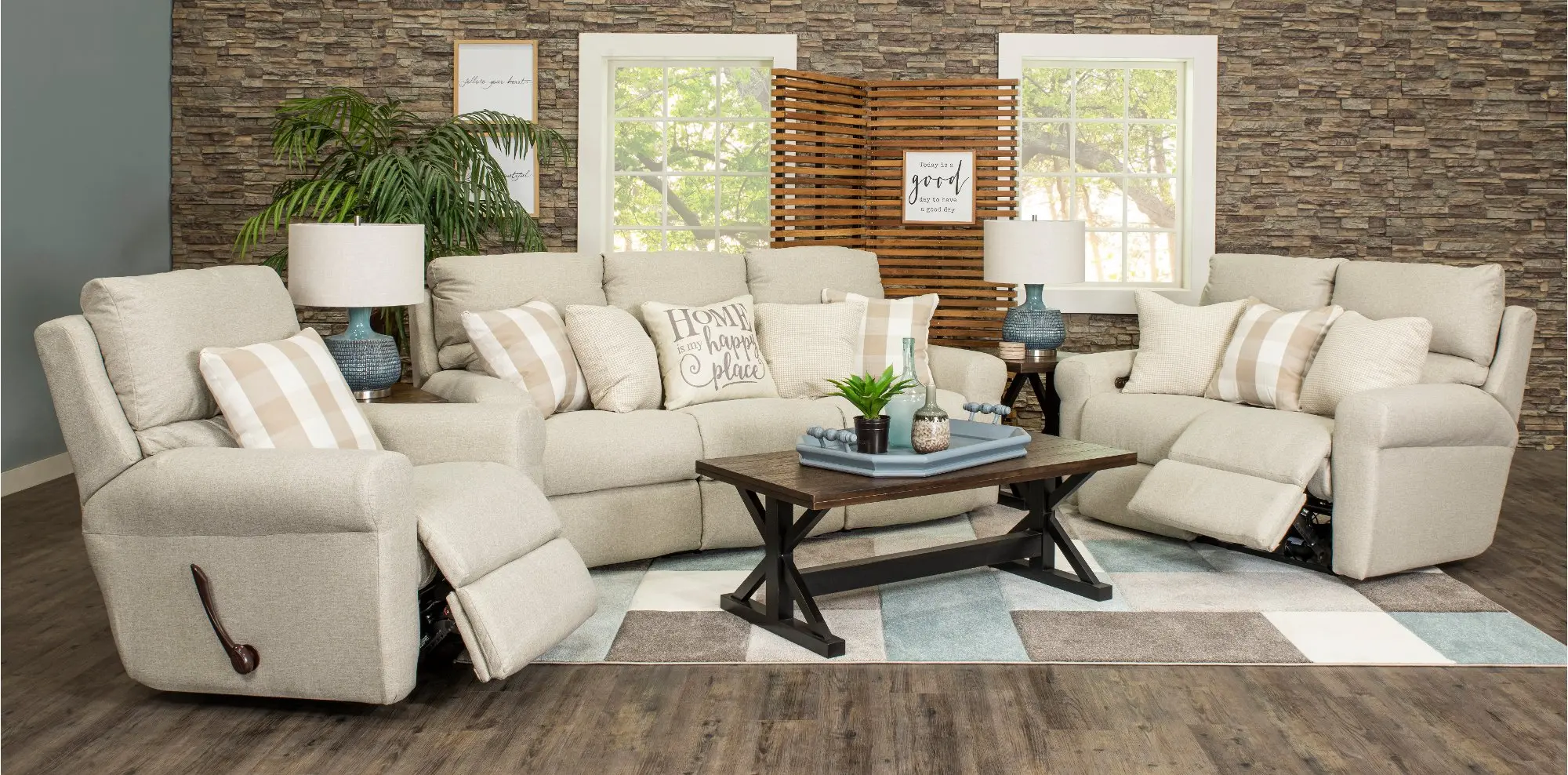 Westport Beige Lay Flat Power Reclining Loveseat