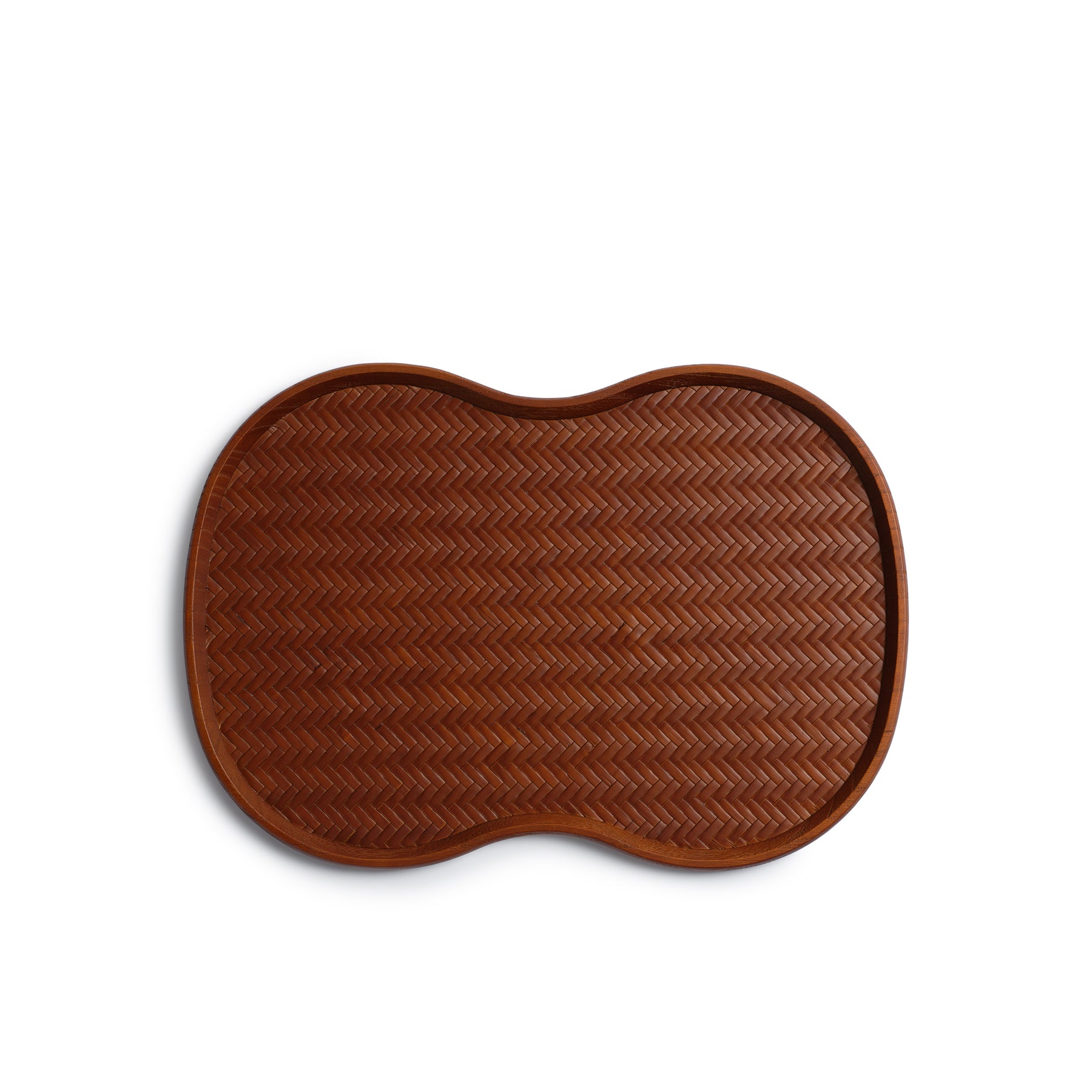 Bamboo Weave Pattern Tray – Natural, Elegant, and Eco-Friendly