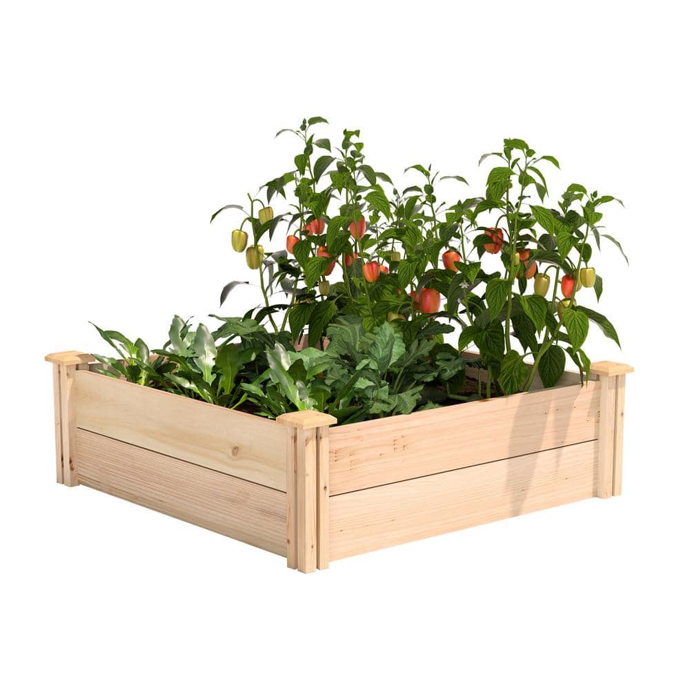 Greenes Fence 3 ft. x 3 ft. x 11 in. Premium Cedar Raised Garden Bed RC363612P