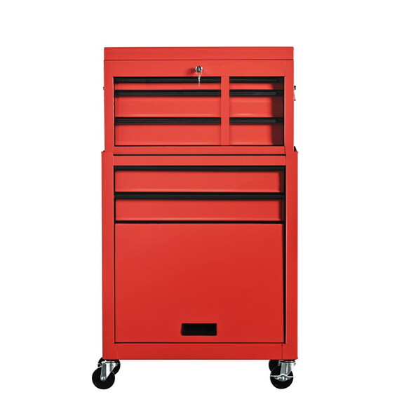 Detachable Large Tool Cabinet with Wheels  5 Drawe...