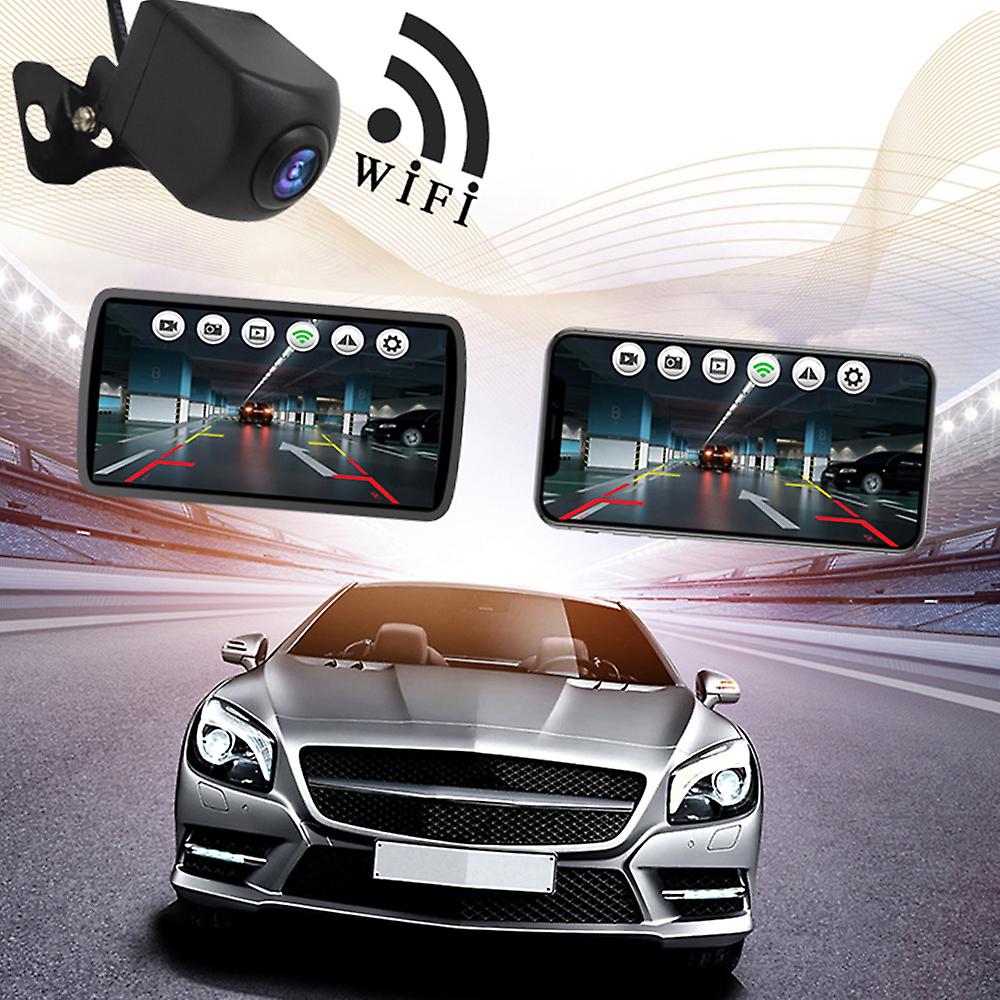 Wireless Backup Camera Hd Wifi Rear View Camera For Car， Vehicles， Wifi Backup Camera With Night Vision， Ip67 Waterproof Lcd Wireless Reversing Monito