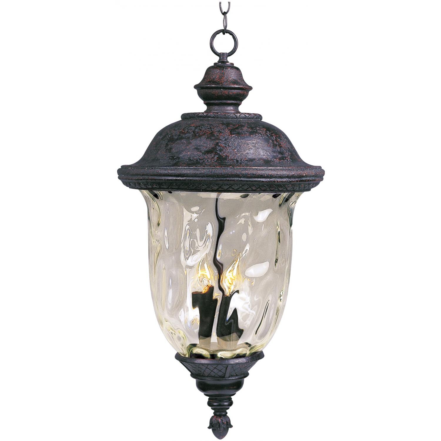 Maxim Carriage House DC Three Light 28-Inch Outdoor Hanging Lantern