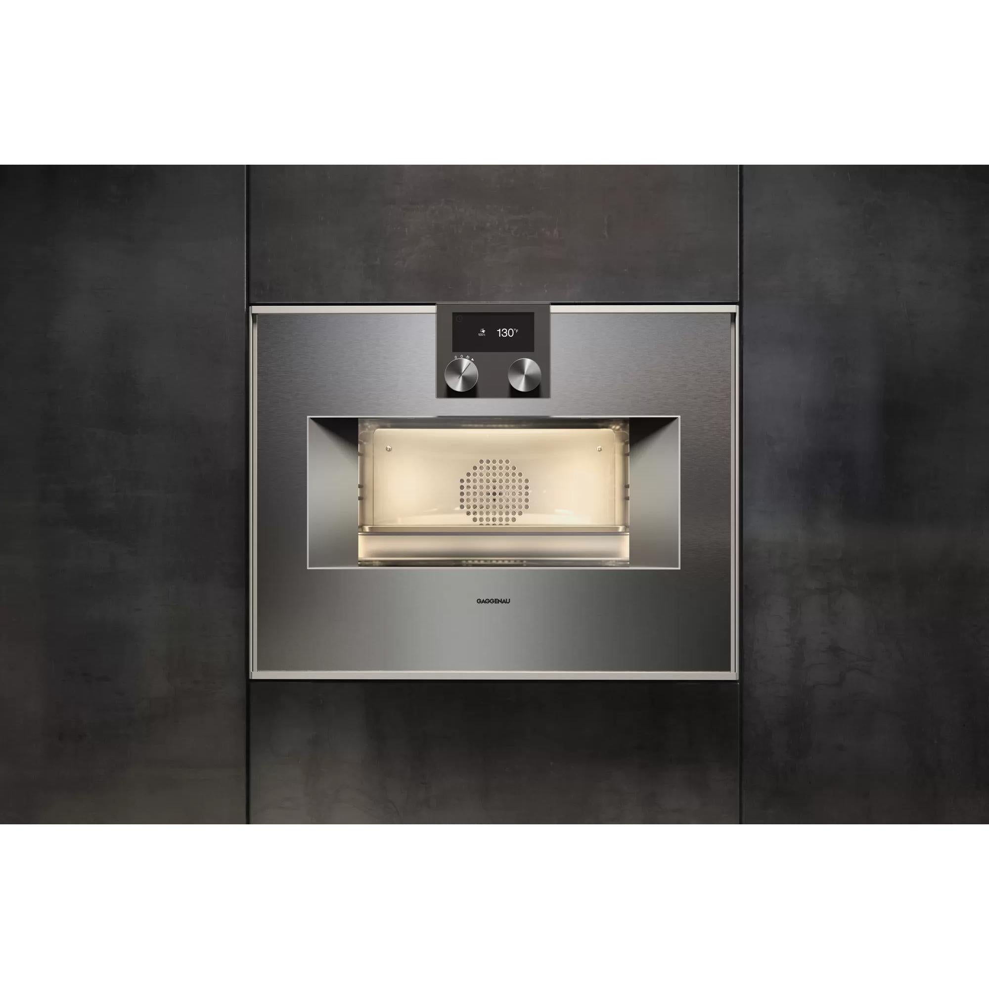 Gaggenau 24-inch, 2.1 cu.ft. Built-in Single Wall Oven with Steam Convection BS471612